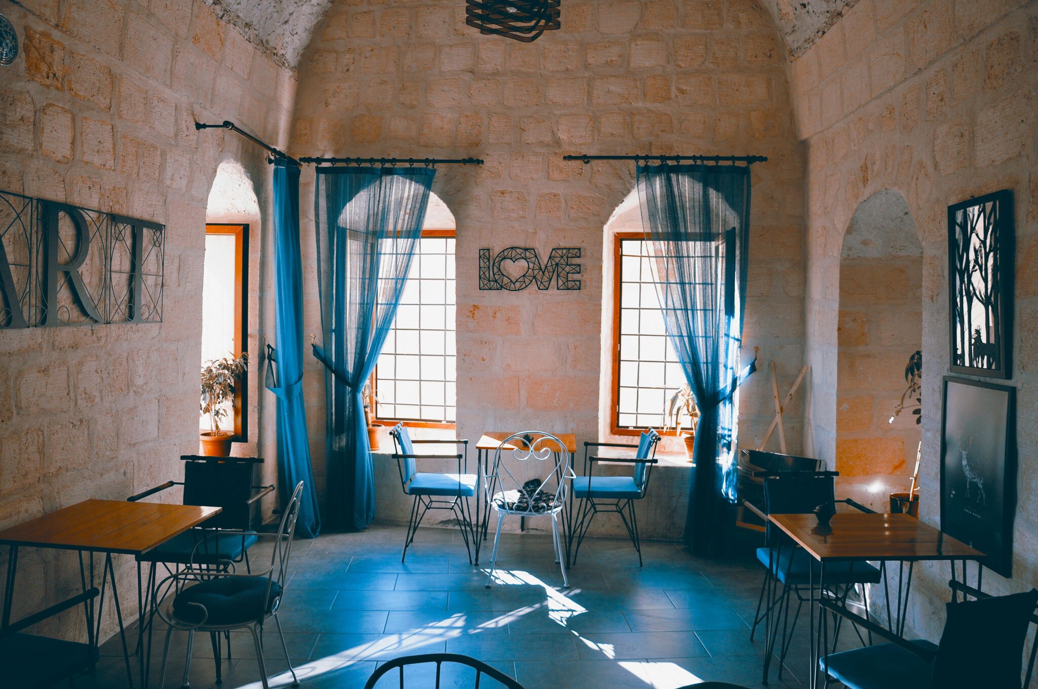 Curtains for Restaurants-vishvesh textiles
