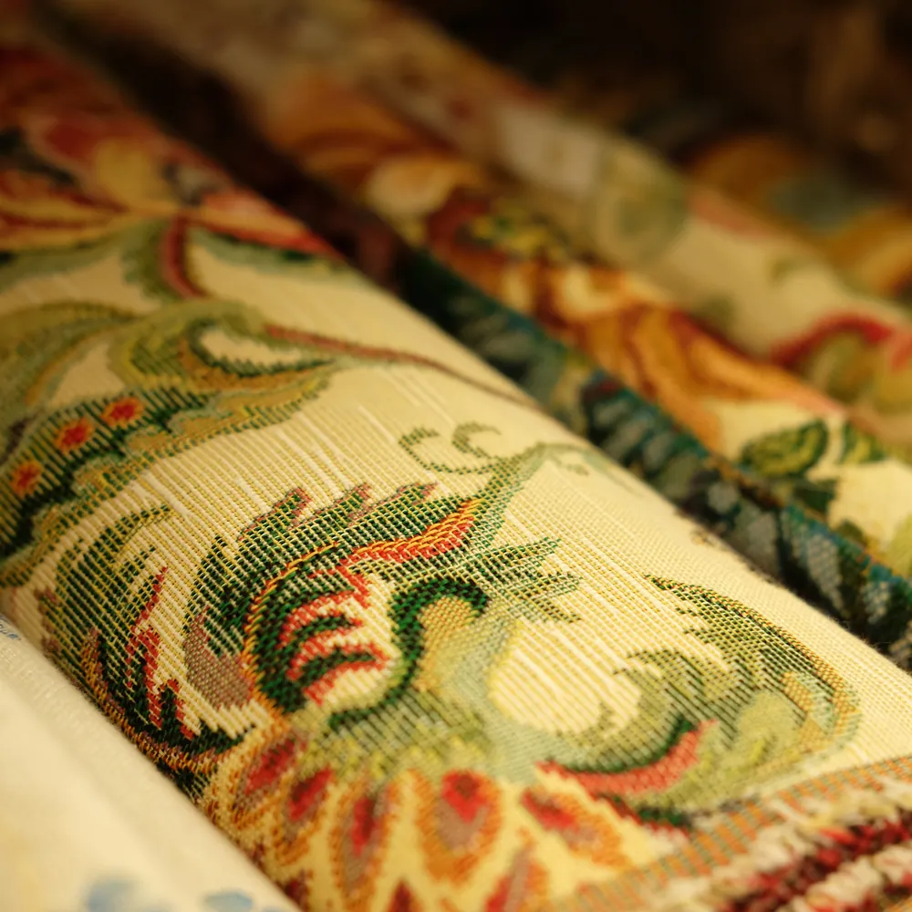 Close-up of a Rumors jacquard fabric weave
